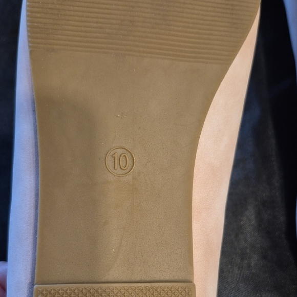 SHEIN Pale Pink Suede Embellished Loafers - Picture 4 of 10